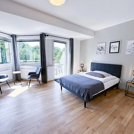 Executive Stadtwald - S-bahn Direct - 12min Messe - Barrier-free 에센